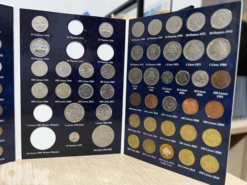 Lebanese Coin Collection Album (1929–2017)  Album + Coins 2