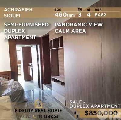 Apartment Duplex for sale in Achrafieh EA82 شقة دوبلكس للبيع في سيوفي