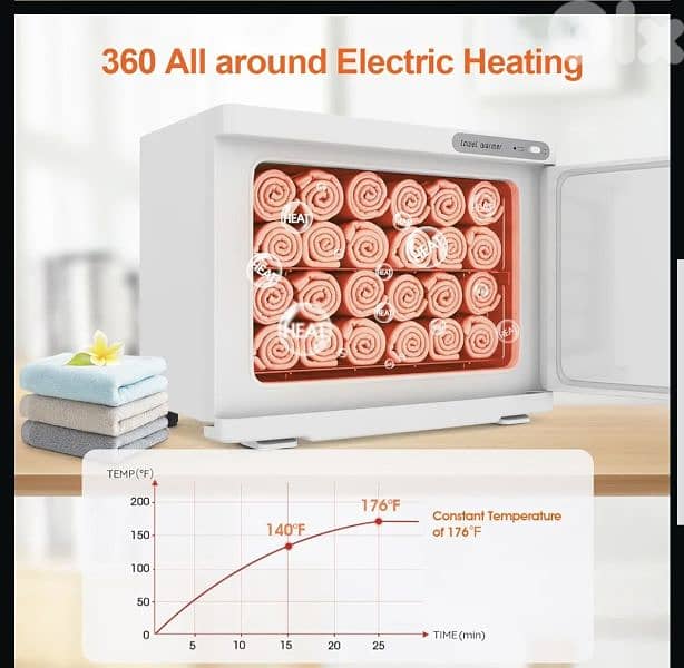 Towel Warmer RTD23A - 23L , UV Sterilizer, 60 Mns Timer/4$delivery 9