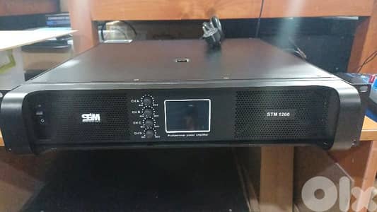 amplifier 4ch 1200w x 4 new in box