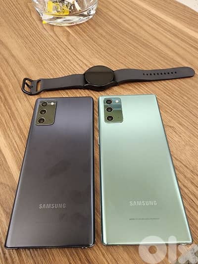 x2 samsung note 20 and watch 6