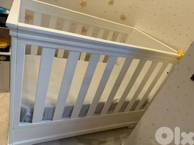 Multi-level baby bed 140x70 with Mattress