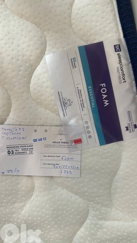 Multi-level baby bed 140x70 with Mattress 3