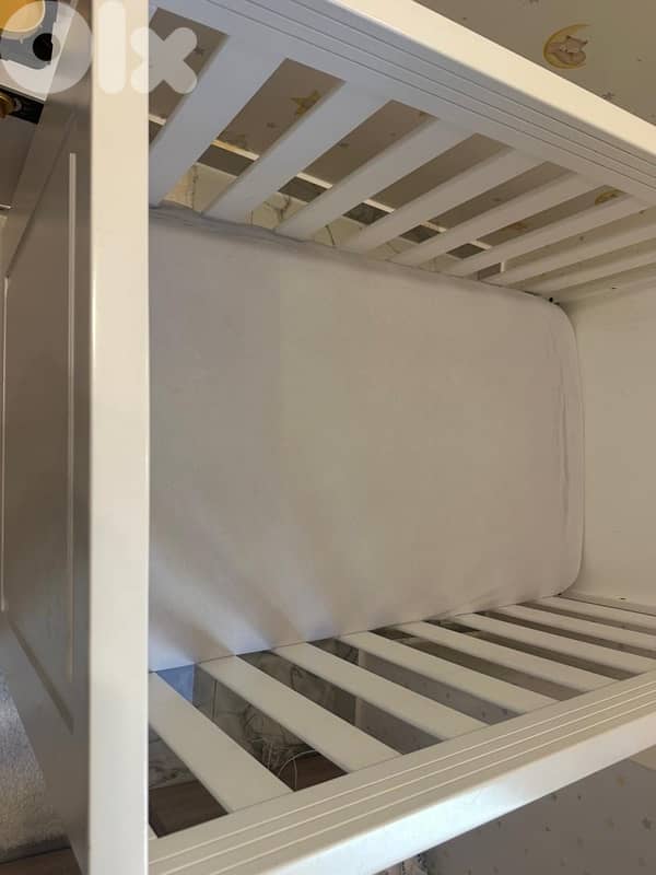 Multi-level baby bed 140x70 with Mattress 6