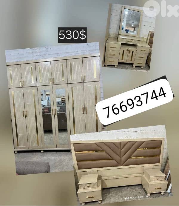 عرررض نار، وتحطيم الاسعار بضاعه مرتبه غرفه نوم ب530$ 2