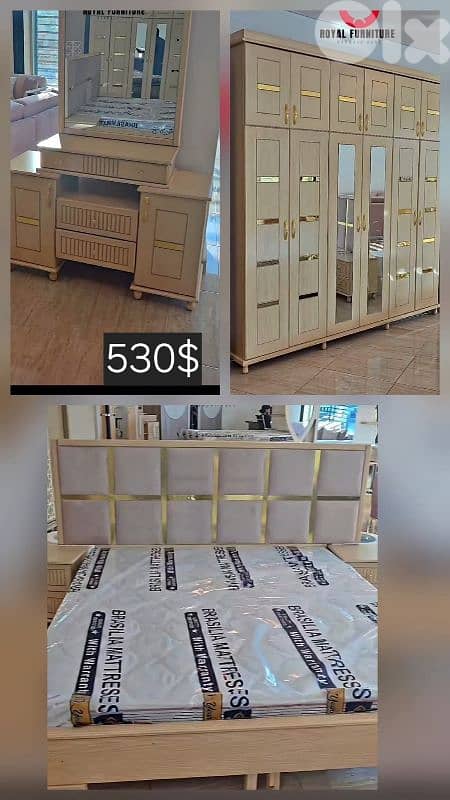 عرررض نار، وتحطيم الاسعار بضاعه مرتبه غرفه نوم ب530$ 4