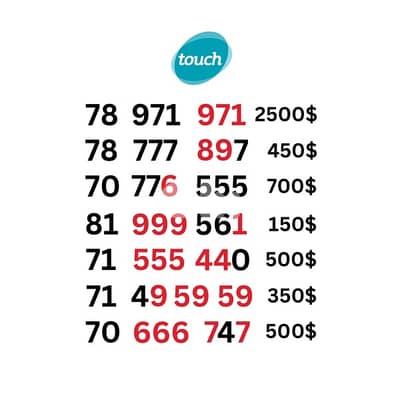 mtc touch special sim cards numbers