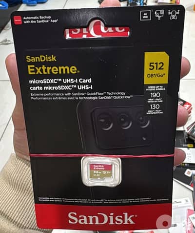 Sandisk Extreme microsdxc 512gb up to 190mb/s