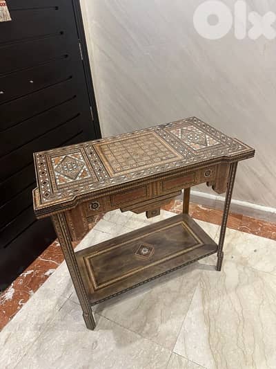 table de jeux arabesc antique طاولة لعب كونسول شرقي تنزيل صدف ناعم