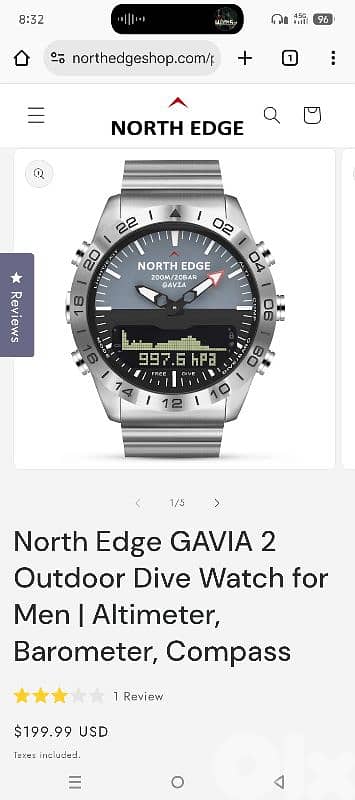 North edge gavia 2 diver watch 4
