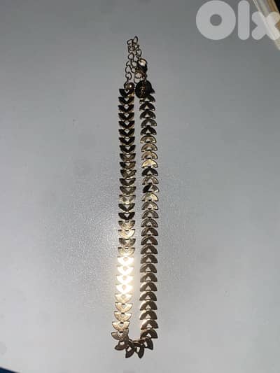 golden leaf necklace