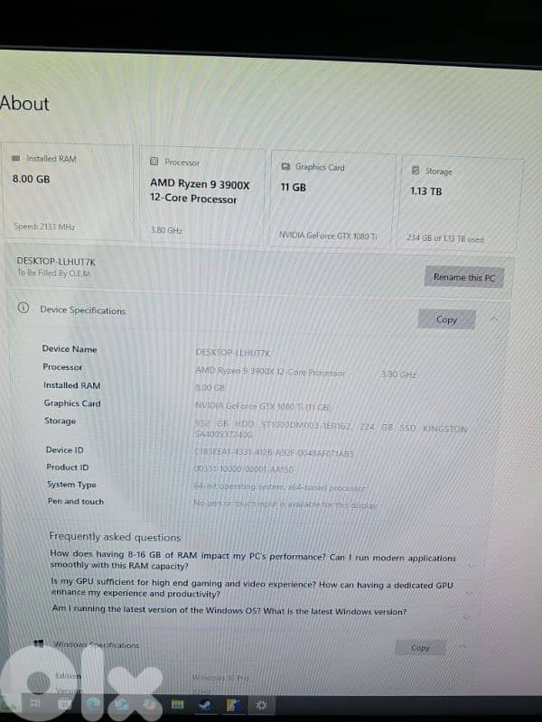 PC GAMING TOWER BEST CONDITION FOR BEAT PRICE AND GREAT SPECS 3