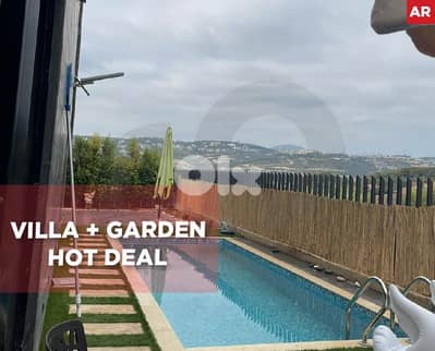 Stand-Alone VILLA with Garden & Pool in Kfarshima  REF#AR130862