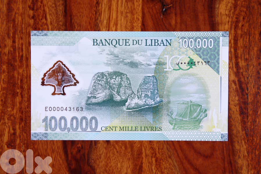 100 000 Livres 2020 Polymer - Lebanon 1