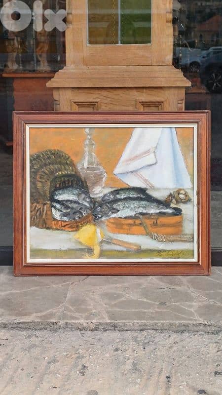 لوحة رسم زيتي اوروبية 1