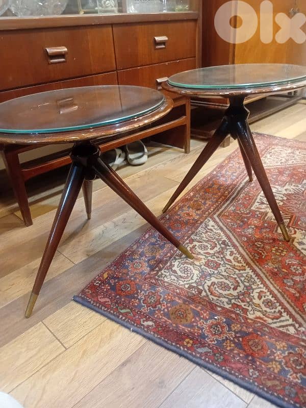 طاولتين خمسينات 50s قطعتين من الروائع 1
