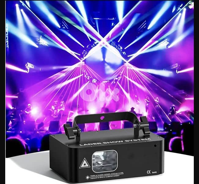 RGB Animated Disco Party LightLED Stage Projection with DMX 10CH , 1