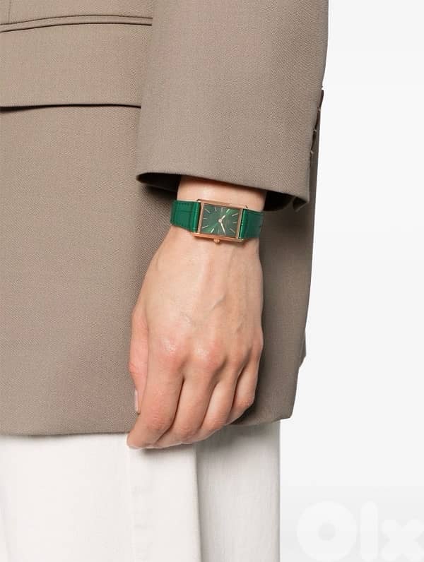 Daniel Wellington crocodile leather sunray rose gold watch  farfetch 1