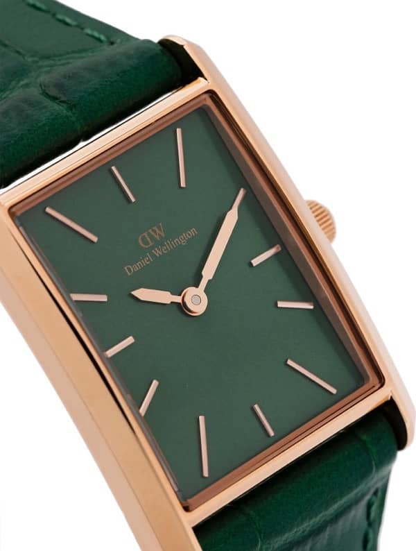 Daniel Wellington crocodile leather sunray rose gold watch  farfetch 2