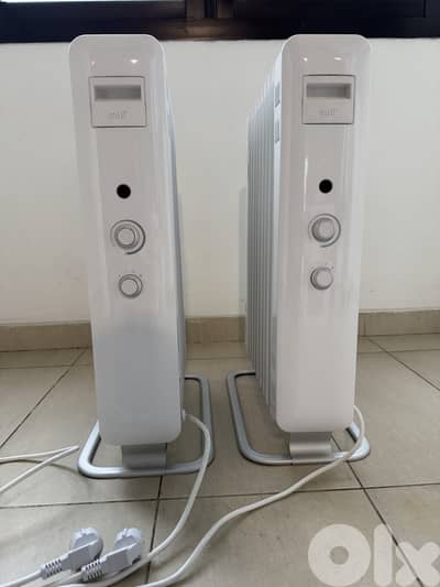 Two Mill 2000 W Oil Filled Radiator / Heater