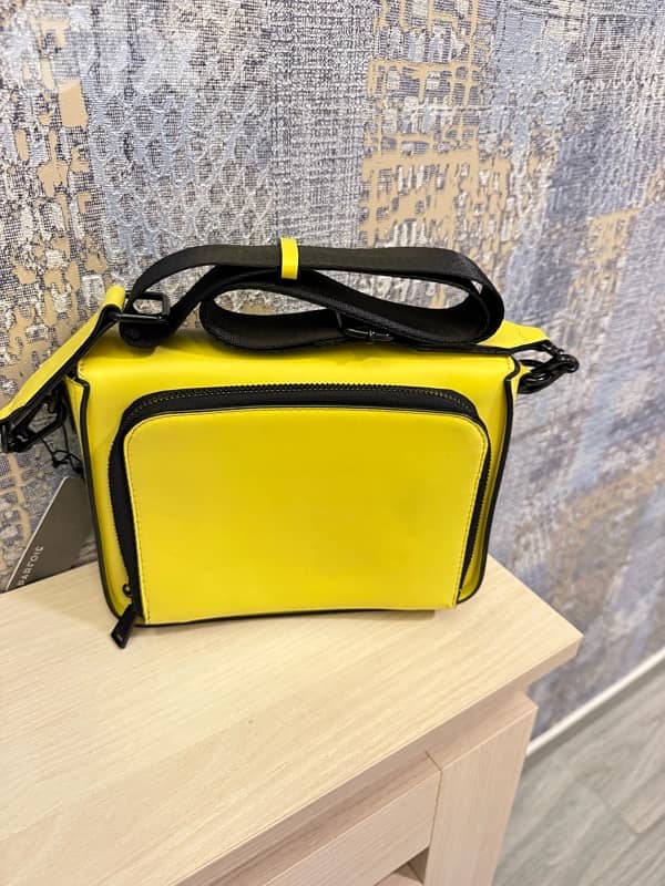 parfois shoulder bag with strap yellow new 1