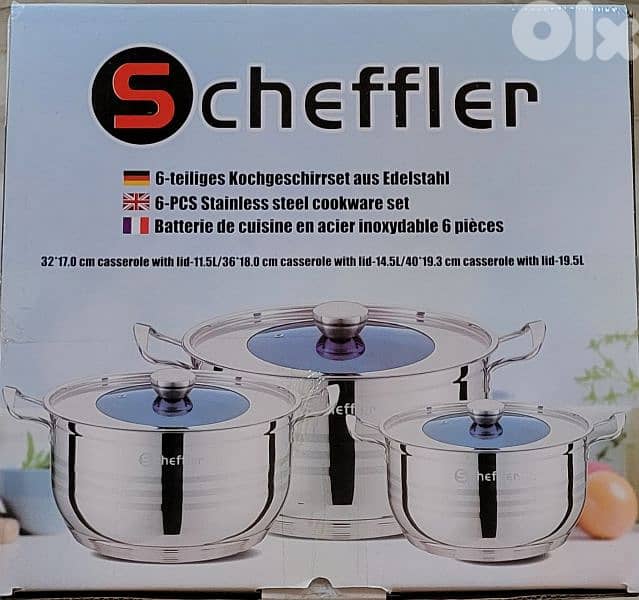 Air fryer,  cookware set, knifes, mixer. . . . 1