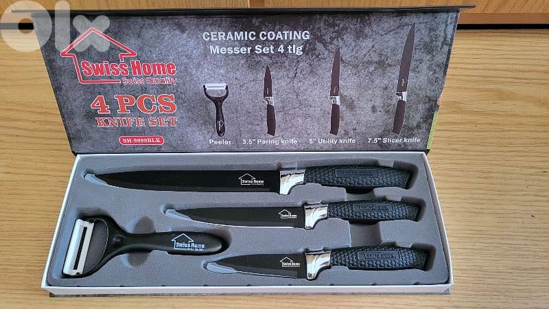 Air fryer,  cookware set, knifes, mixer. . . . 4