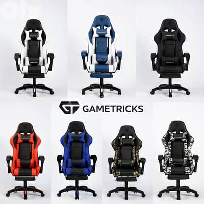 Deadskull Gaming Pro Chair with Footrest - many colors