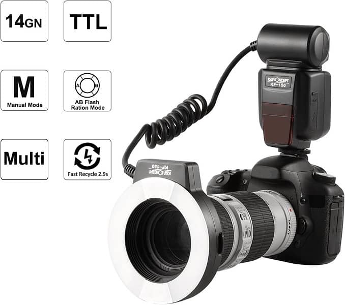 ring flash k&f concept kf-150 2