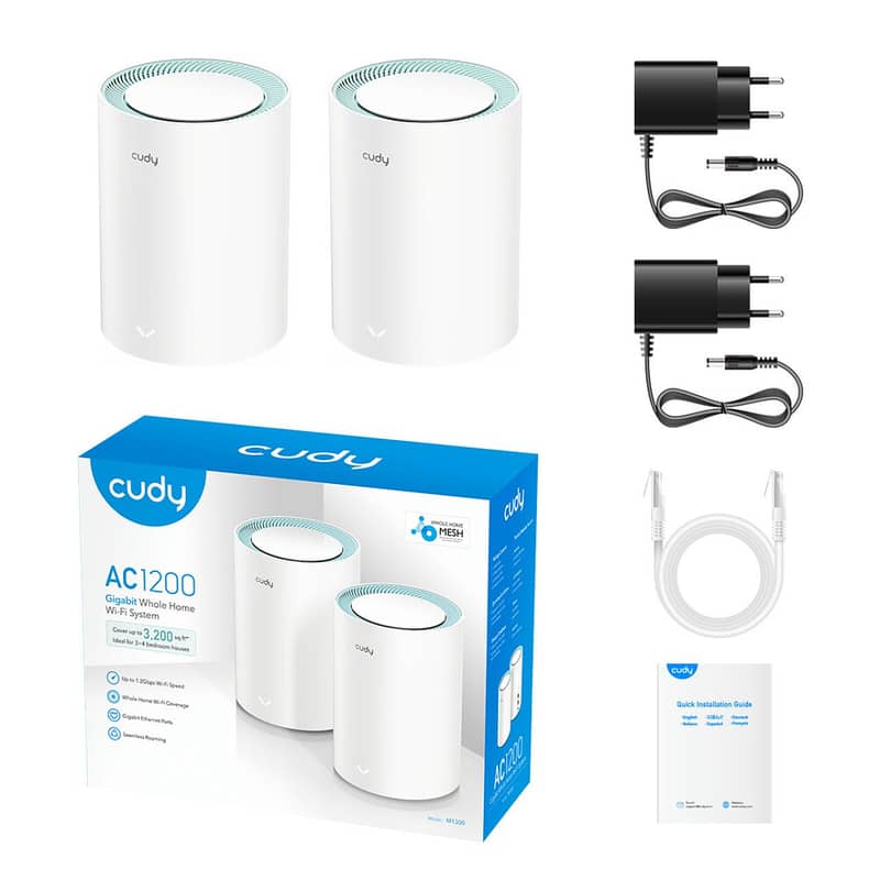 CUDY AC1200 Gigabit Whole Home WiFi Mesh System 4