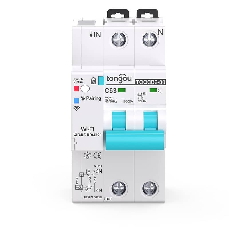 Tuya WiFi Smart Circuit Breaker Energy Meter 2P 1