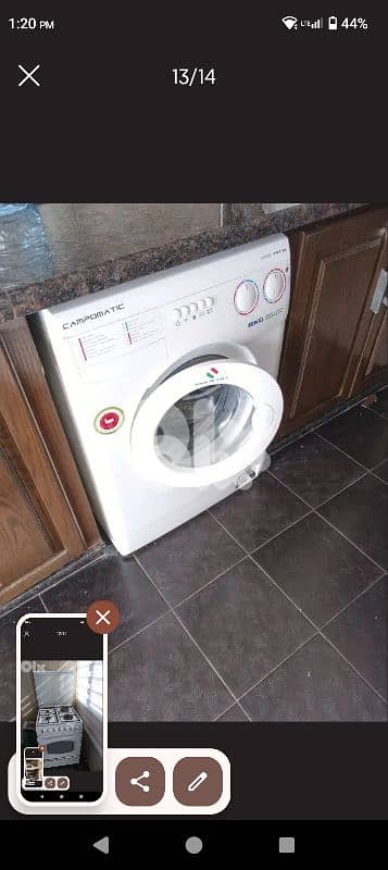 غسالة شبه جديدة 8 kg  campomatic