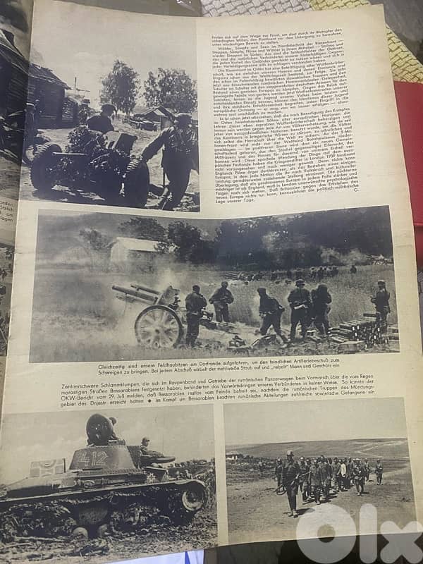 مجلة الماني نازي  سنة ١٩٤١ تعرض خرائط وصور معارك الحرب العالمية الثاني 4