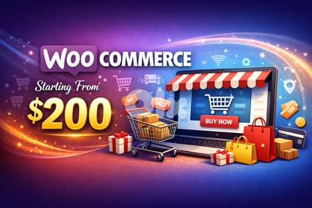 Woocommerce Website Starying From 200 Dollar