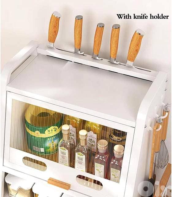 Magnetic Spice Rack Cabinet – Carbon Steel Organizer with Drawers 5