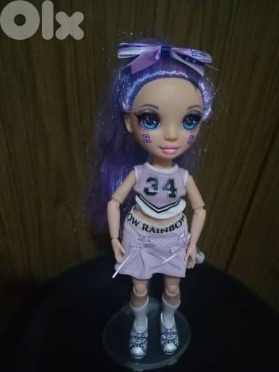 CHEER VIOLET WILLOW RAINBOW HIGH Great doll+complete wears+shoes=43$