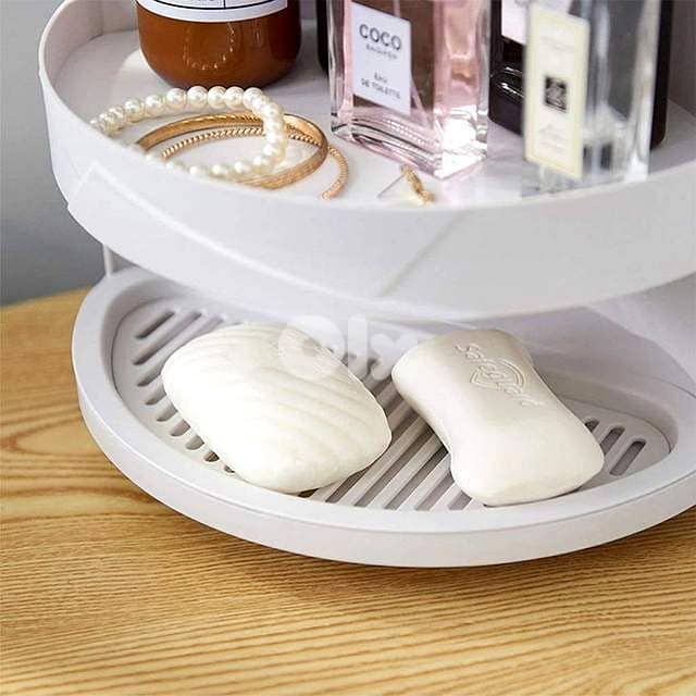 360° Rotating Bathroom Corner Organizer – Sealed Makeup Cabinet 6