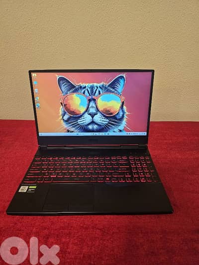 in box msi core i7-10750H gaming laptop