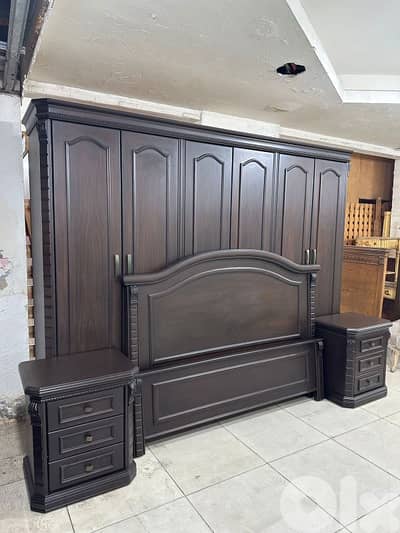 اوضة نوم خشب زان ولاتي كلا ملبسة قشرة زان