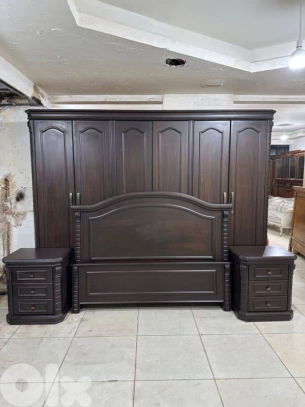 اوضة نوم خشب زان ولاتي كلا ملبسة قشرة زان 2