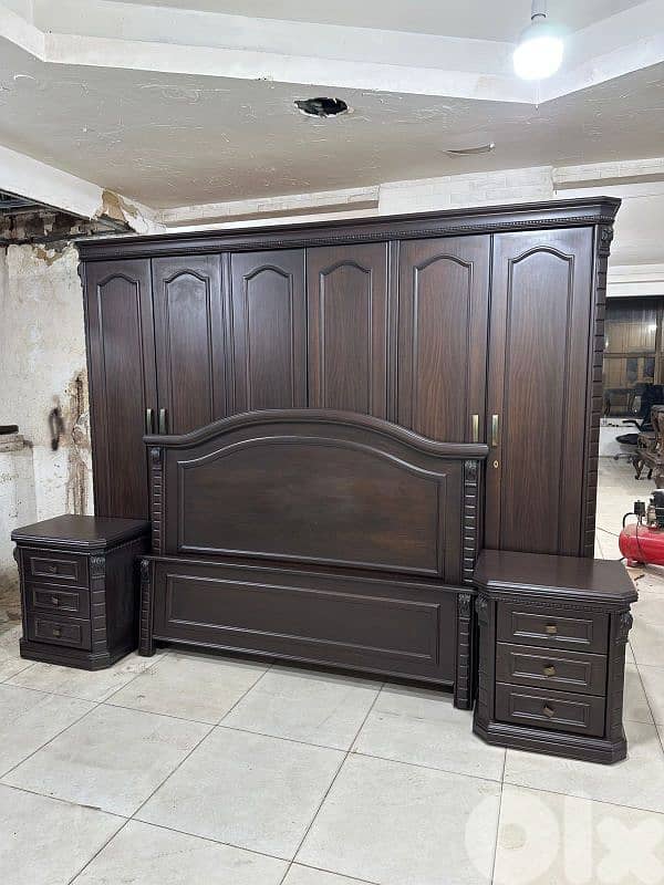 اوضة نوم خشب زان ولاتي كلا ملبسة قشرة زان 3