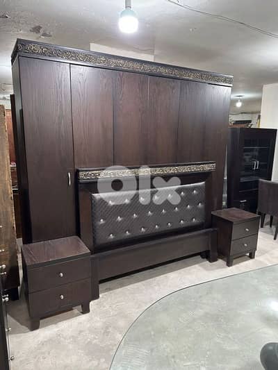 اوضة نوم شغل توصاية خشب زان ولاتي كلا كتير مرتبة ملبسة قشر