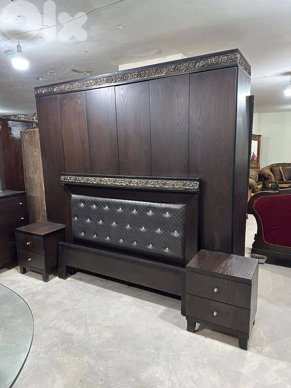 اوضة نوم شغل توصاية خشب زان ولاتي كلا كتير مرتبة ملبسة قشر 4