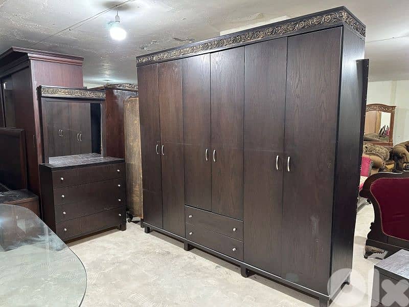 اوضة نوم شغل توصاية خشب زان ولاتي كلا كتير مرتبة ملبسة قشر 6