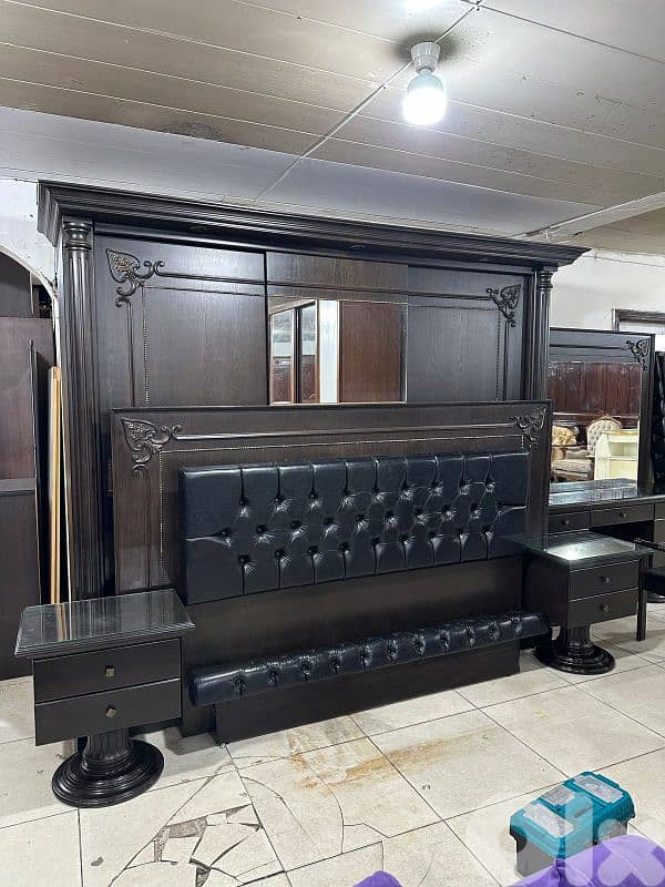 اوضة نوم ملكية سحاب خشب زان ولاتي كلا ملبسة قشر 3