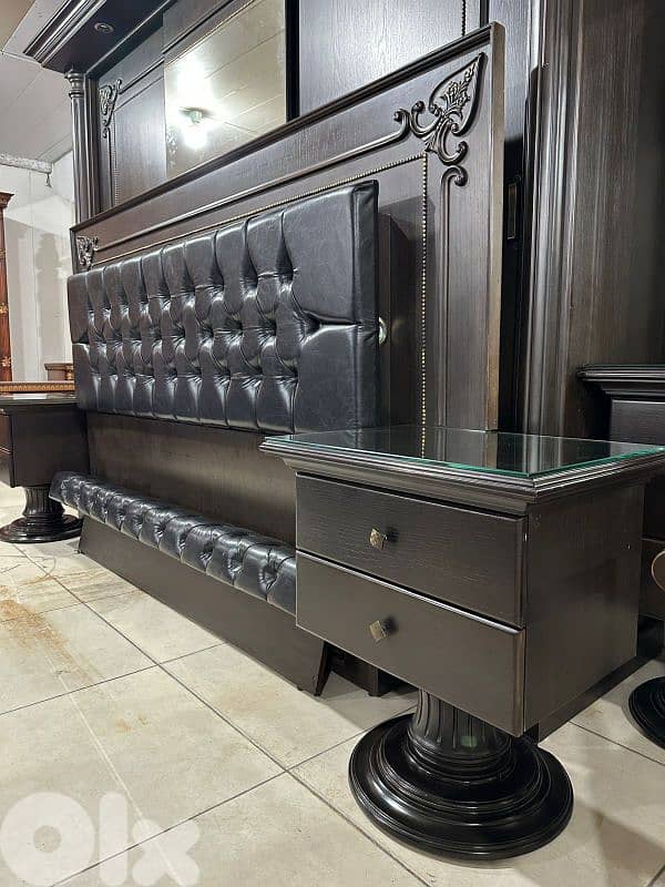 اوضة نوم ملكية سحاب خشب زان ولاتي كلا ملبسة قشر 12