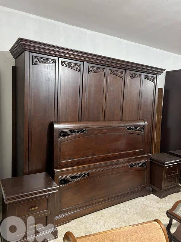 اوضة نوم خشب زان ولاتي كلا ملبسة قشرة زان 10