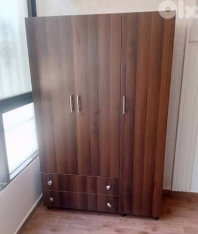 خزانة ثلاث درف حجم وسط عرض 120 سم تفصيل جديد