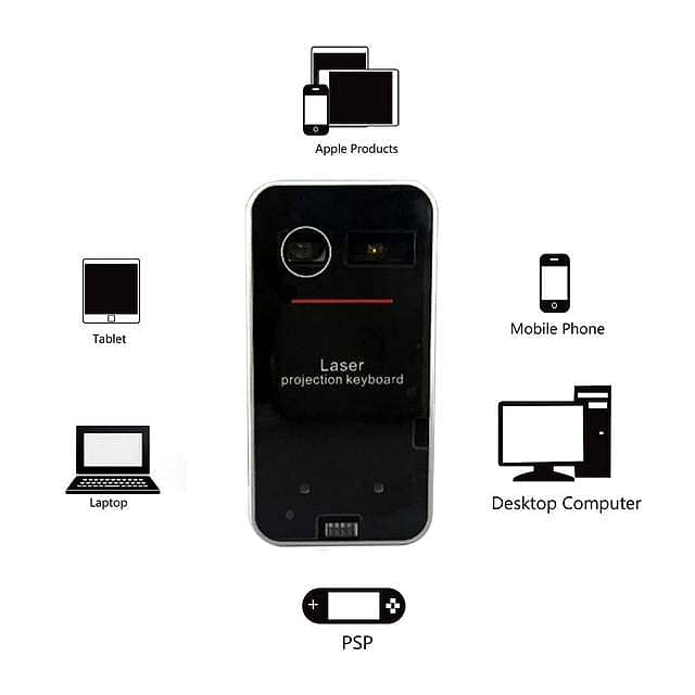 Portable Laser Projection Keyboard – Bluetooth QWERTY for Phone/Tablet 4