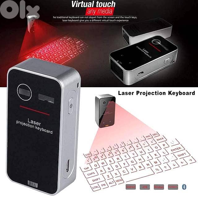 Portable Laser Projection Keyboard – Bluetooth QWERTY for Phone/Tablet 5